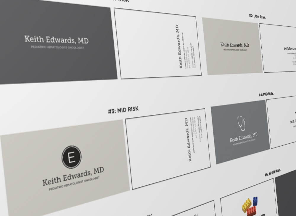 Business Card Design for Dr. Edward