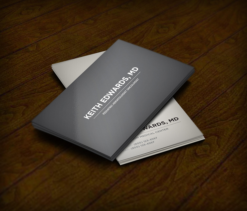 Business Card Design for Dr. Edward