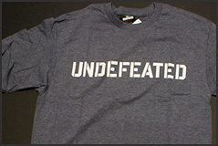 Undefeated text tee $32.99