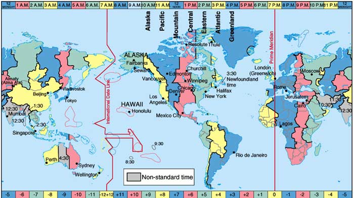 hawaii time zone map Time Zones hawaii time zone map