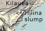 satellite image of hilina slump