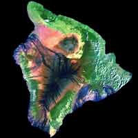 landsat image of big island