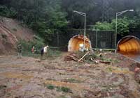 landslide at Pali tunnels (2006)