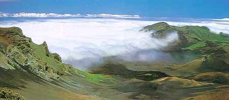 cloud deck at inversion level from summit of Haleakala