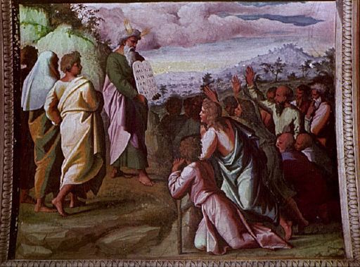 Moses Shows His People the Tablets